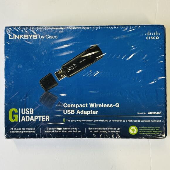 Linksys Compact Wireless - G USB Adapter Model WUSB54GC BRAND NEW Sealed. - Picture 15 of 16